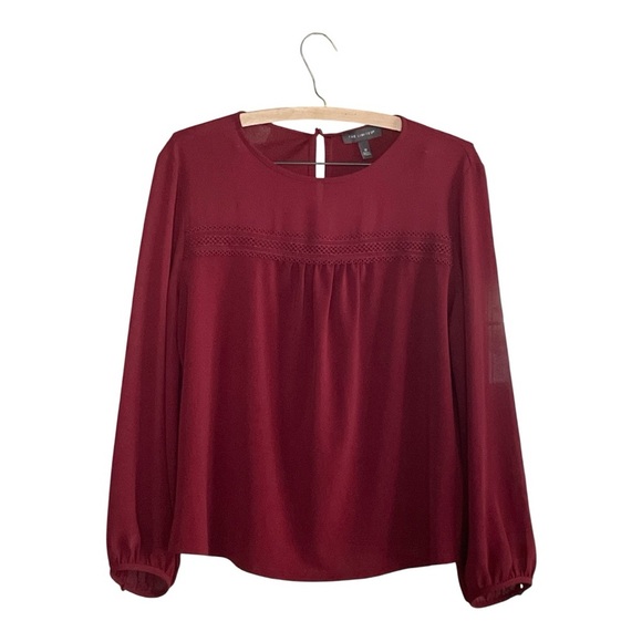 The Limited Deep Red Blouse - Picture 1 of 4